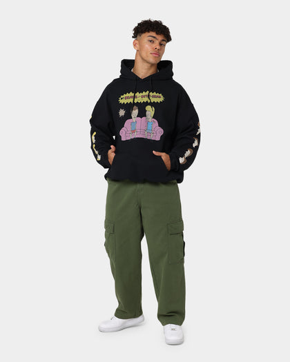 American Thrift American Thrift X Beavis & Butthead Couch Hoodie Black