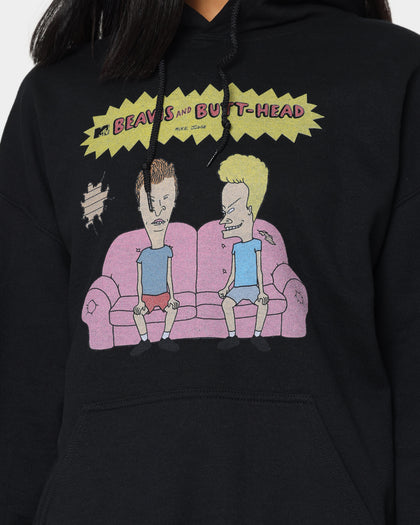 American Thrift American Thrift X Beavis & Butthead Couch Hoodie Black