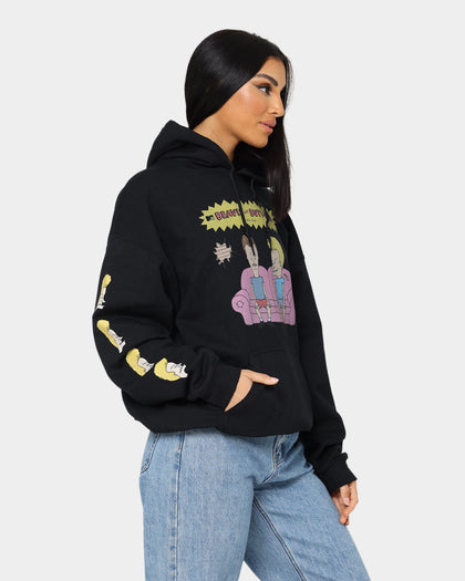 American Thrift American Thrift X Beavis & Butthead Couch Hoodie Black
