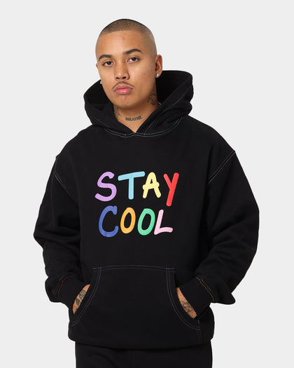 STAYCOOLNYC Puff Paint Hoodie Black
