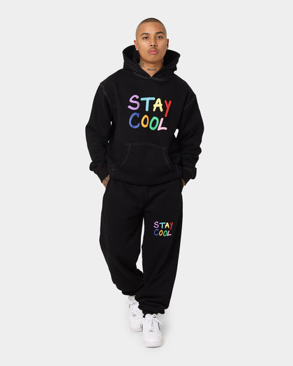 STAYCOOLNYC Puff Paint Hoodie Black