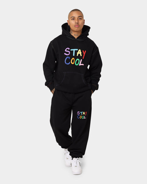 STAYCOOLNYC Puff Paint Hoodie Black