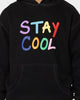 STAYCOOLNYC Puff Paint Hoodie Black
