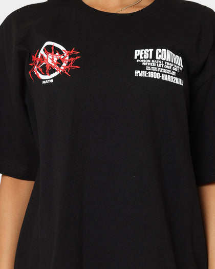 Rats Get Fat Pest Control T-Shirt Black