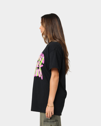 Goat Crew Warped Logo T-Shirt Black/Purple
