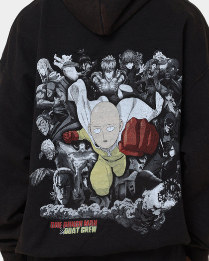 Goat Crew X One Punch Man One Punch Man Vintage Hoodie Black Wash