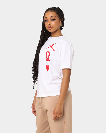 Jordan Women's Jordan Flight Graphic T-Shirt White/Gym Red