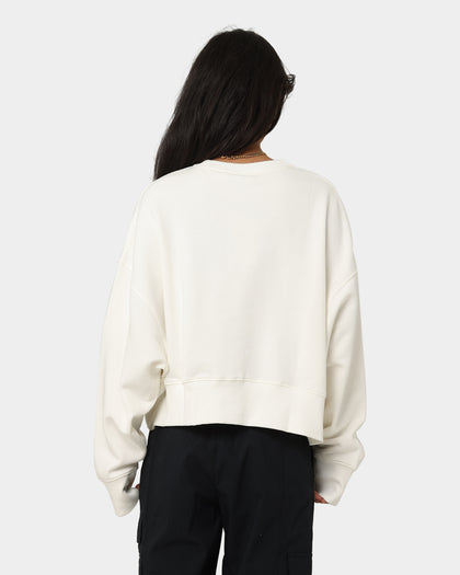 Nike Women's Nike Sportswear Style Fleece Over-Oversized Crewneck Sail/Black