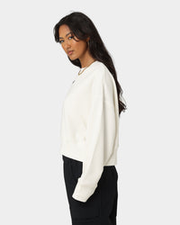 Nike Women's Nike Sportswear Style Fleece Over-Oversized Crewneck Sail/Black