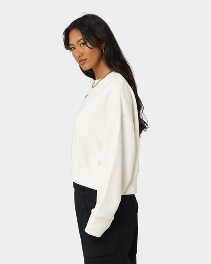 Nike Women's Nike Sportswear Style Fleece Over-Oversized Crewneck Sail/Black