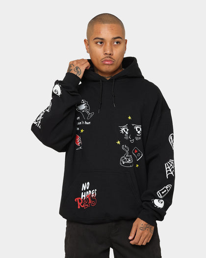 Rats Get Fat No Hope Hoodie Black
