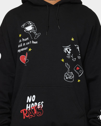 Rats Get Fat No Hope Hoodie Black