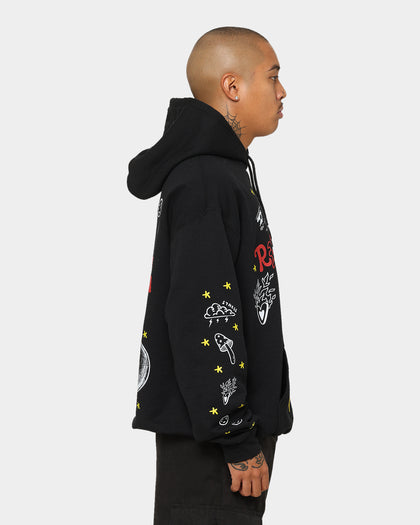 Rats Get Fat Sinners Hoodie Black