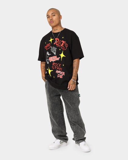 Rats Get Fat Sinners T-Shirt Black