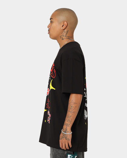 Rats Get Fat Sinners T-Shirt Black