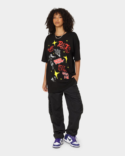 Rats Get Fat Sinners T-Shirt Black