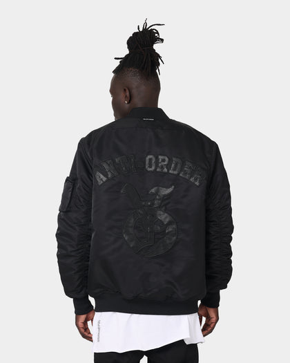 The Anti Order Antidote Oversized Bomber Jacket Black/Black