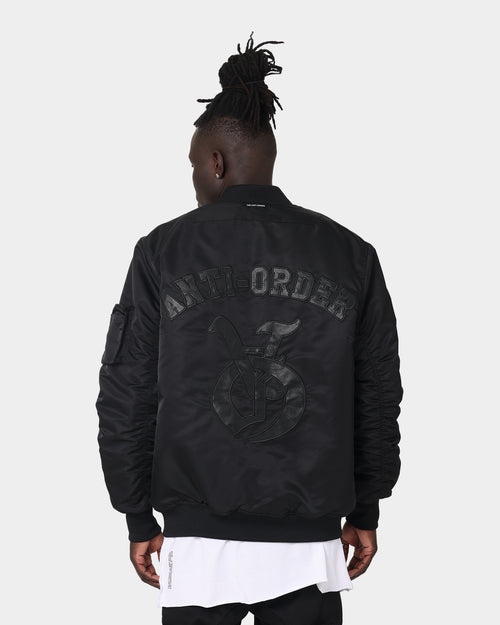 The Anti Order Antidote Oversized Bomber Jacket Black/Black