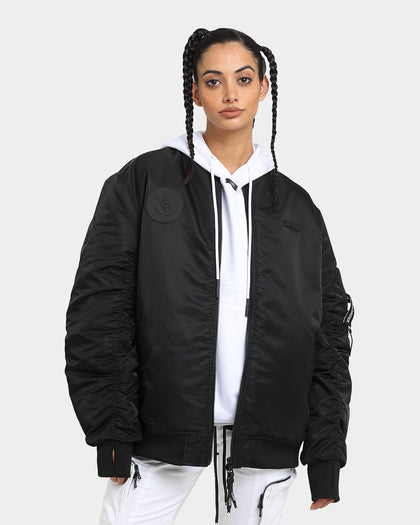 The Anti Order Antidote Oversized Bomber Jacket Black/Black