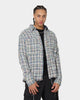 MNML Raw Edge Flannel Shirt Blue/White