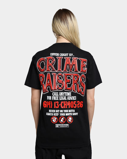 Rats Get Fat Crime Raisers T-Shirt Black
