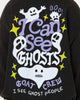 Goat Crew I Can See Ghosts All Over Print Crewneck Washed Black