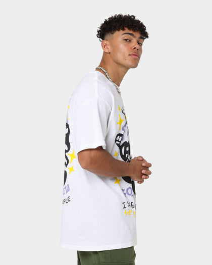 Goat Crew I Can See Ghosts All Over Print T-Shirt White