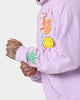 Loiter X Smiley Logo Puff Print Hoodie Lilac