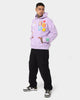 Loiter X Smiley Logo Puff Print Hoodie Lilac