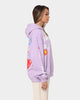 Loiter X Smiley Logo Puff Print Hoodie Lilac