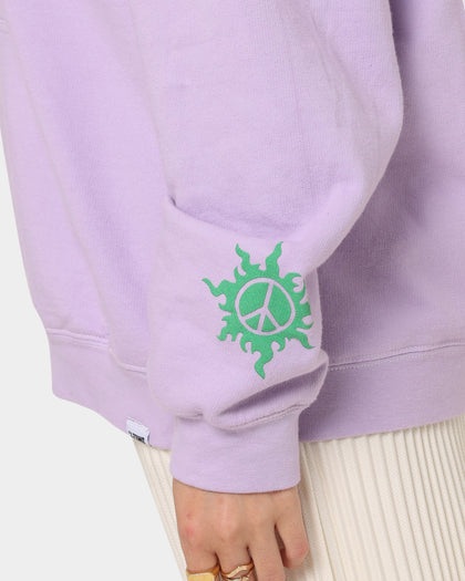 Loiter X Smiley Logo Puff Print Hoodie Lilac
