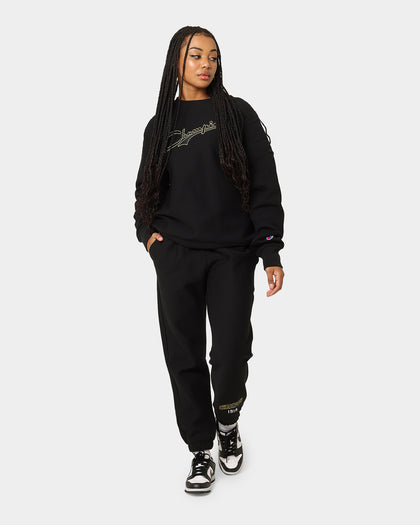 Champion Reverse Weave Collegiate Padded Crewneck Black/Gold