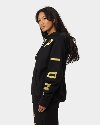 Champion Reverse Weave Large Arch Hoodie Black/Gold