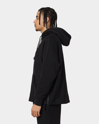 Champion Reverse Weave Relaxed Hem Zip Hoodie Black/Gold
