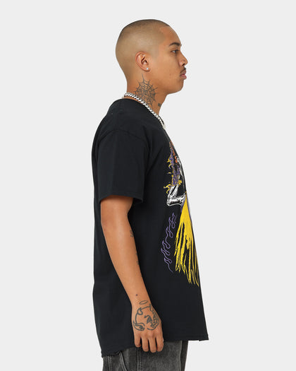 Goat Crew Playoff Skeleton T-Shirt Black/Yellow