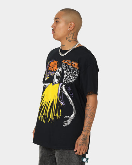 Goat Crew Playoff Skeleton T-Shirt Black/Yellow