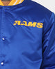 Mitchell & Ness Los Angeles Rams Heavyweight Satin Jacket Royal