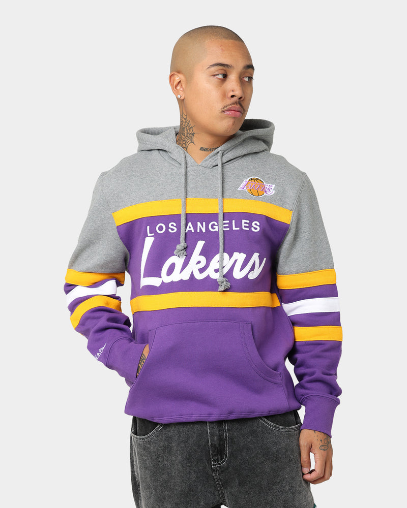 Mitchell & Ness Los Angeles Lakers Head Coach Hoodie Purple
