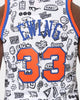 Mitchell & Ness 1991 New York Knicks Patrick Ewing #33 Doodle Swingman Jersey Black/White