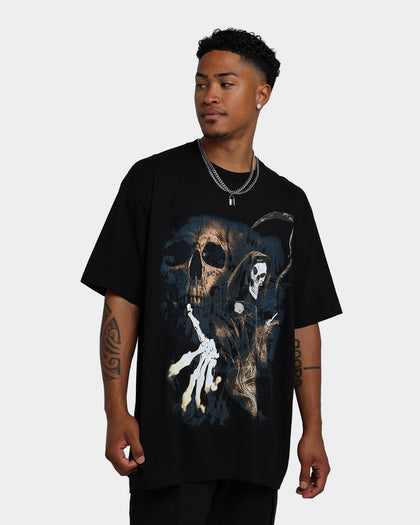 Rats Get Fat Fear The Reaper T-Shirt Black/Gold