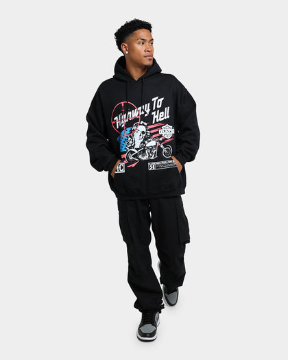 Rats Get Fat Highway To Hell Hoodie Black