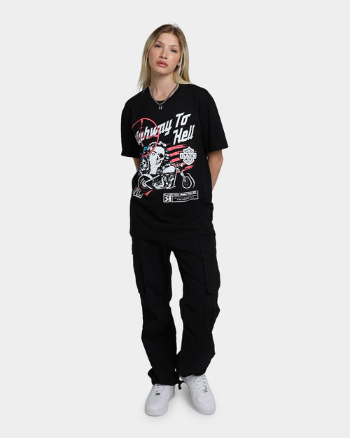 Rats Get Fat Highway To Hell T-Shirt Black