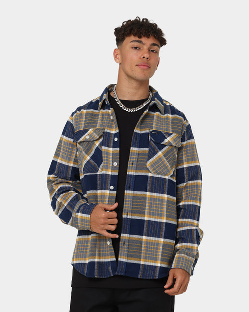 Brixton Bowery Flannel Jacket Moonlit Ocean