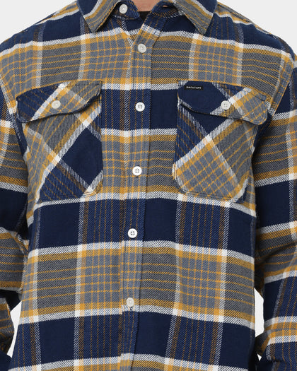 Brixton Bowery Flannel Jacket Moonlit Ocean