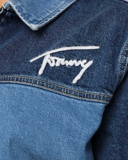 Tommy Jeans TJM Panel Zip Denim Jacket Denim Light