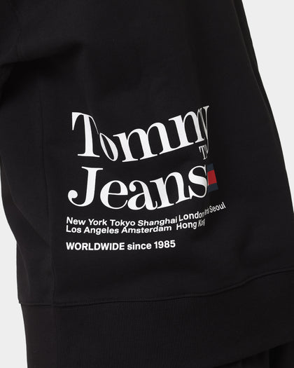 Tommy Jeans TJM Tommy Text Crewneck Black