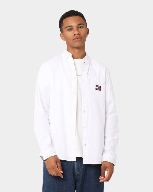 Tommy Jeans TJM Badge Oxford Shirt White