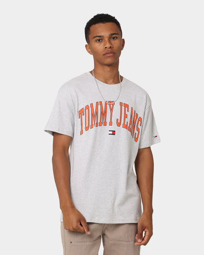 Tommy Jeans TJM Classic Collegiate T-Shirt Silver Grey Heather