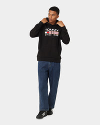 Tommy Jeans TJM Regular Athletic Logo Hoodie Black