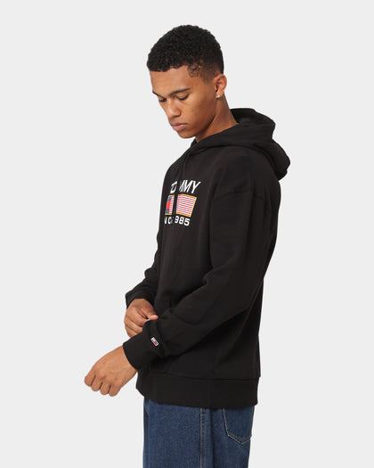 Tommy Jeans TJM Regular Athletic Logo Hoodie Black